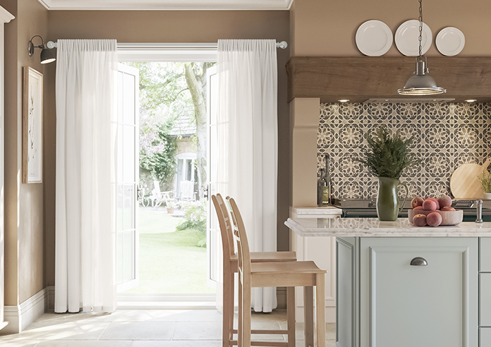 Pavia Voile, Cream Breeze - Made to Measure Curtains - Image 3